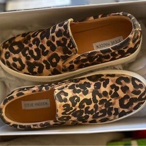 Steve Madden Animal Print Slip-On Shoes